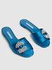 10mm Pralina satin slide sandals