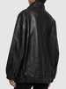 Brooklyn faux leather bomber jacket