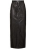 Leather long skirt