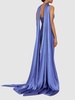 Ophelia crepe & satin maxi dress