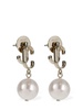 JC imitation pearl drop earrings