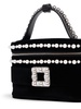 Micro Vanity embellished top handle bag