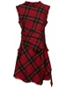 Wool tartan mini dress