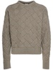 3D Intreccio crewneck wool sweater