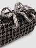 Chainmail crystal bow clutch