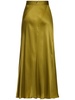 Satin midi skirt