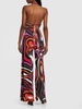 Marmo printed jersey halter jumpsuit