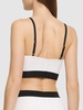 Cropped tech jersey tank top