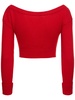 Millie cashmere off-he-shoulder cardigan