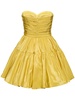 Strapless taffeta mini dress