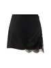 Lace & satin skort