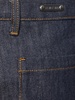 Utility denim straight jeans