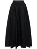 Taffeta maxi skirt