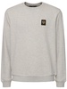 Logo cotton fleece crewneck sweatshirt