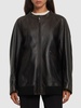 Kengia leather bomber jacket