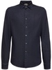 Adrien Brody cotton blend denim shirt