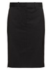 Tailored wool midi skirt