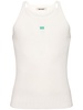 Organic cotton rib knit tank top