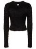 Wild puffy knit fitted sweater