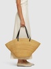 Sola raffia effect tote bag