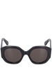 Oversized logo round acetate sunglasses