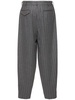 Pinstriped wool flannel pants