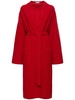 Ghali belted cashmere knit long coat