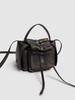 Micro Multipocket crinkled leather bag