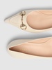 15mm Leather ballet flats w/ Horsebit