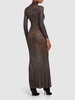 Shiny viscose effect maxi dress