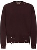 Logo cotton knit boxy sweater