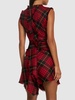 Wool tartan mini dress