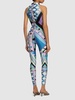 Shiny lycra long jumpsuit