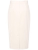 Eden double cotton canvas midi skirt