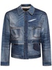 Trompe l'oeil double waist denim jacket