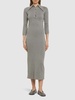 Alerone silk & cotton midi polo dress