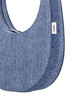 Mini Swipe denim top handle bag