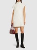 Mohair blend knit turtleneck mini dress