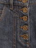 Denim high rise flared jeans