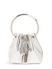 Bon Bon metallic leather top handle bag