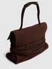 Tie Me belted nabuk leather tote bag