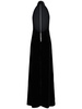 Armida velvet halter neck long dress