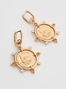 Logo charm earrings