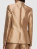 Tailored satin single breast jacket