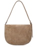 The Small Tondo suede hobo bag