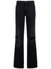 Carel distressed midrise straight jeans