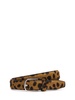 Leopard printed ponyskin belt