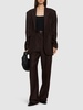 Single breast wool jacquard blazer