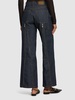 Carpenter back zip flared jeans