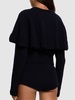 Wool & cashmere knit cape cardigan